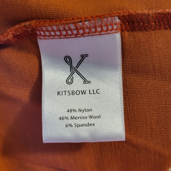 Kitsbow Rudy Merino mtb jersey in Moab Orange - Picture 7 of 9
